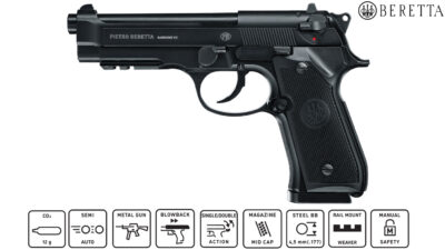 Beretta M9A3 Full Metal Black 4.5mm Pistol