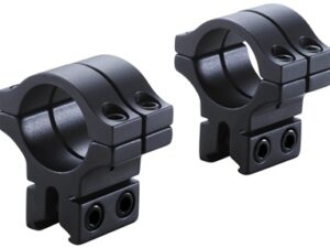 BKL-304 30mm 2 Piece Double Strap Low Scope Rings, Black